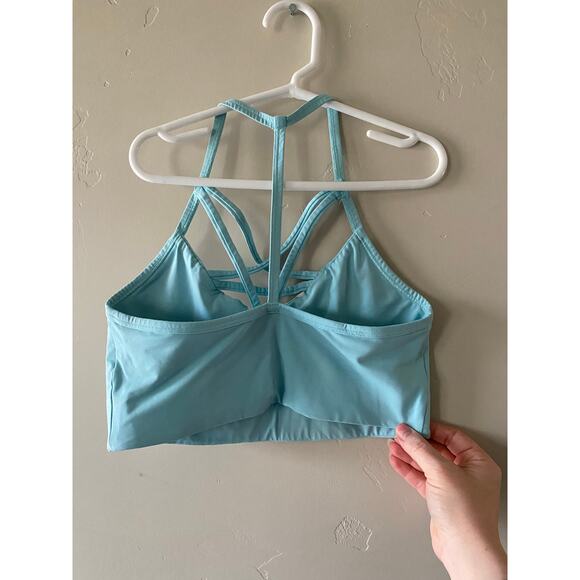 Victorias Secret PINK Ultimate Unlined Blue Sports Bra- Size Small - Picture 4 of 5